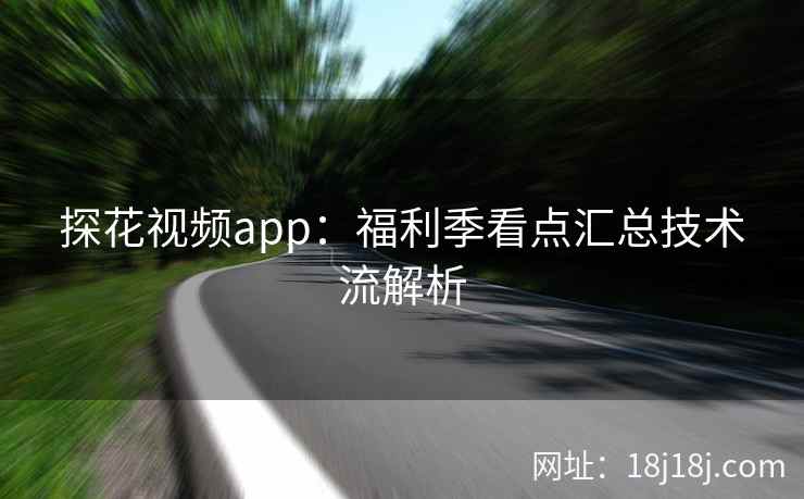探花视频app：福利季看点汇总技术流解析