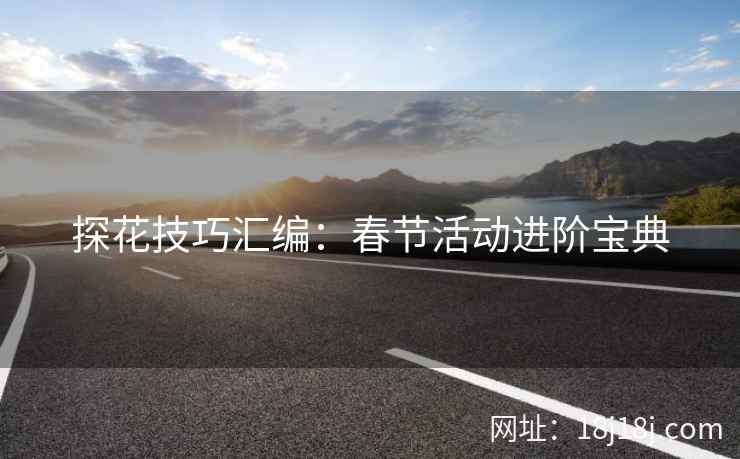 探花技巧汇编：春节活动进阶宝典