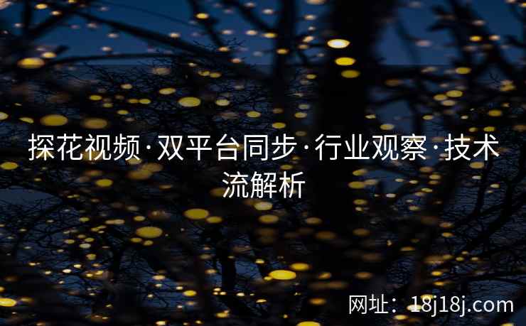 探花视频·双平台同步·行业观察·技术流解析